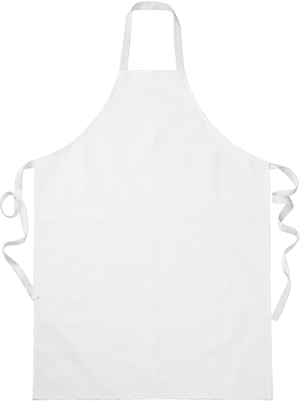 (2207) White Food Industry Apron