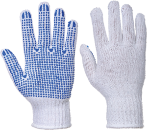 (A111) White Fortis Polka Dot Glove