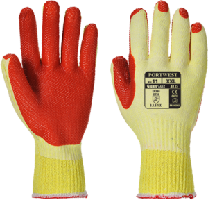 (A135) Tough Grip Glove - Yellow/Orange