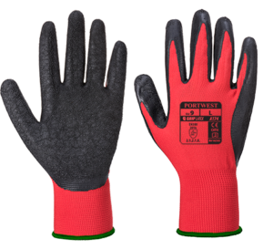 (A174) Red Flex Grip Latex Glove