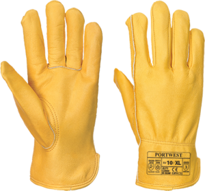 (A271) Tan Lined Driver Glove