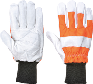 (A290) Orange Oak Chainsaw Protective Glove