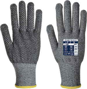 (A640) Grey Sabre-Dot Glove