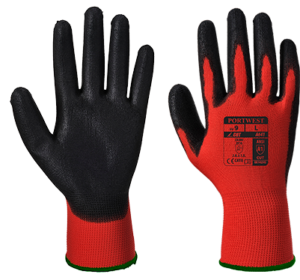 (A641) Red Cut Glove - Red/Black