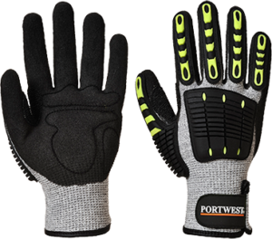 (A722) Anti Impact Cut Resistant Glove - Grey/Black