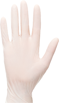 (A910) White Powdered Latex Disposable Glove