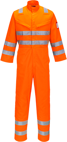 (AF91) Orange Araflame Hi-Vis Multi Coverall