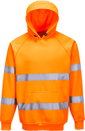 (B304) Hi-Vis Hooded Sweatshirt