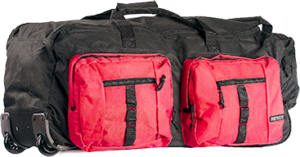 (B908) Black Multi-Pocket Travel Bag