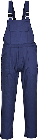 (BIZ4) Navy Bizweld Bib and Brace