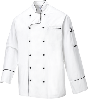 (C775) White Cambridge Chefs Jacket