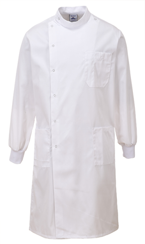 (C865) White Howie Coat - Texpel Finish