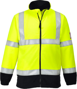 (FR31) Yellow Flame Resistant Anti-Static Hi-Vis Fleece