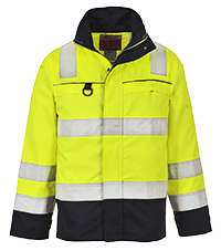 (FR61) Hi-Vis Multi-Norm Jacket - Yellow/Navy