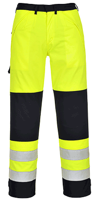 (FR62) Hi-Vis Multi-Norm Trousers - Yellow/Navy