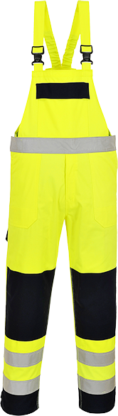 (FR63) Hi-Vis Multi-Norm Bib & Brace - Yellow/Navy