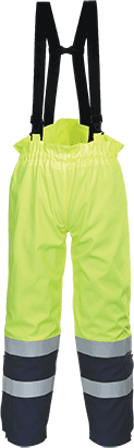 (FR78) Bizflame Multi Arc Hi-Vis Trouser - Yellow/Navy
