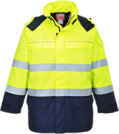 (FR79) Bizflame Multi Arc Hi-Vis Jacket - Yellow/Navy
