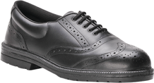 (FW46) Portwest Black Steelite Executive Brogue S1P