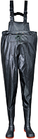 (FW74) Portwest Black Safety Chest Wader S5