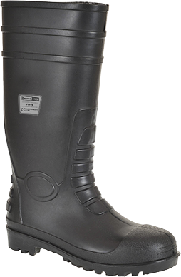(FW94) Portwest Black Classic Safety Wellington