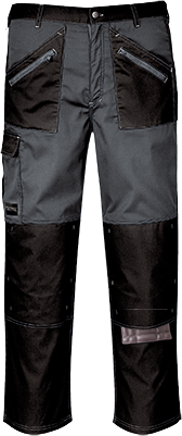 (KS12) Chrome Trouser - Black/Grey