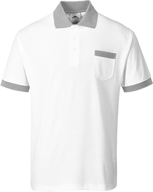 (KS51) White Painters Pro Polo