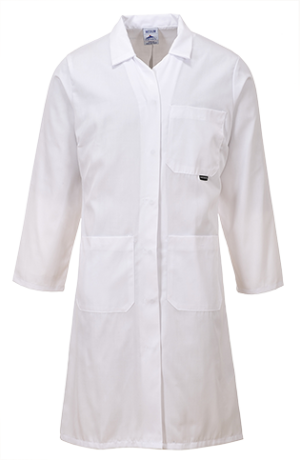 (LW63) White Standard Ladies Coat