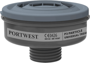 (P946) Black P3 Particle Filter Universal Tread (Pack of 6)