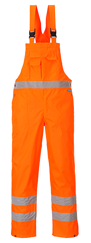 (S388) Unlined Hi-Vis Bib & Brace