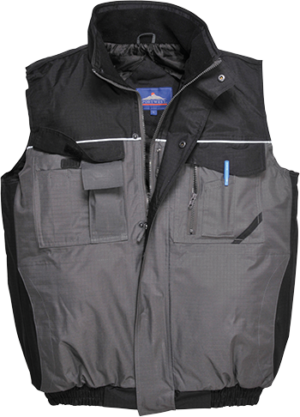 (S560) RS Two-Tone Bodywarmer - Black/Grey