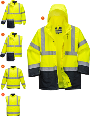 (S766) Essential 5-in-1 Two-Tone Jacket