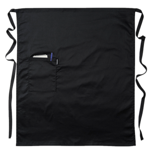 (S794) Black Waist Apron with Pocket