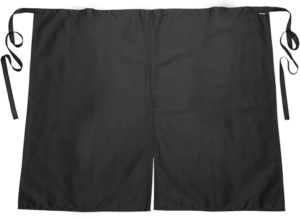 (S796) Black Split Apron 80cm