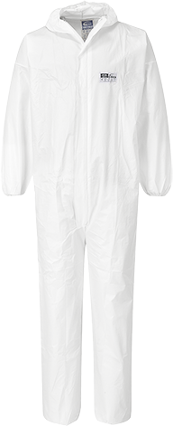 (ST50) Biztex Microcool 6/5 Coverall - White