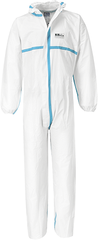 (ST60) Biztex Microporous 4/5/6 Coverall - White