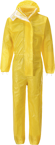 (ST70) Biztex Microporous 3/4/5/6 Coverall - Yellow
