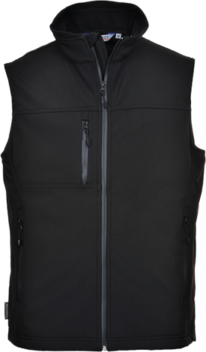 (TK51) Softshell Bodywarmer (3L) - Black