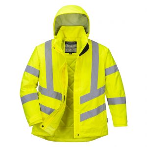 (LW74) Yellow Ladies Hi-Vis Breathable Jacket
