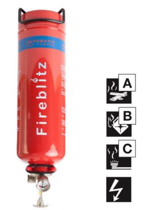 1kg Automatic Fire Extinguishers - ABC Dry Powder