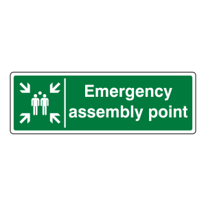 Emergency Assembly Point Sign (Landscape)