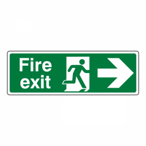 Fire Exit Arrow Right Sign