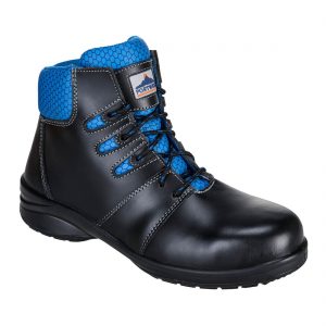 (FT49) Black Steelite Lily Ladies Ankle Boot S1P
