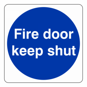 Fire Door Keep Shut Sign (Square)