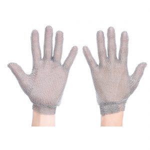 (AC01) Chainmail Silver Glove