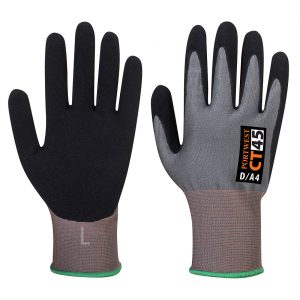(CT45) Grey/Black CT HR Nitrile Foam Cut Glove