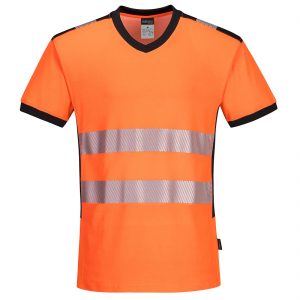 (PW310) PW3 Hi-Vis V Neck T-Shirt