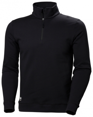 Helly Hansen Black Manchester Half Zip Sweatshirt