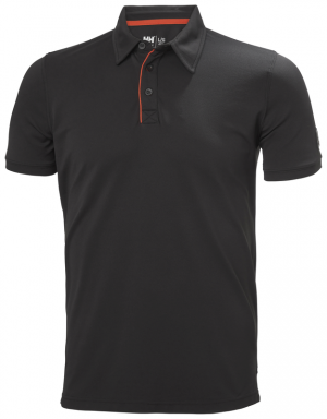 Helly Hansen Black Kensington Tech Polo